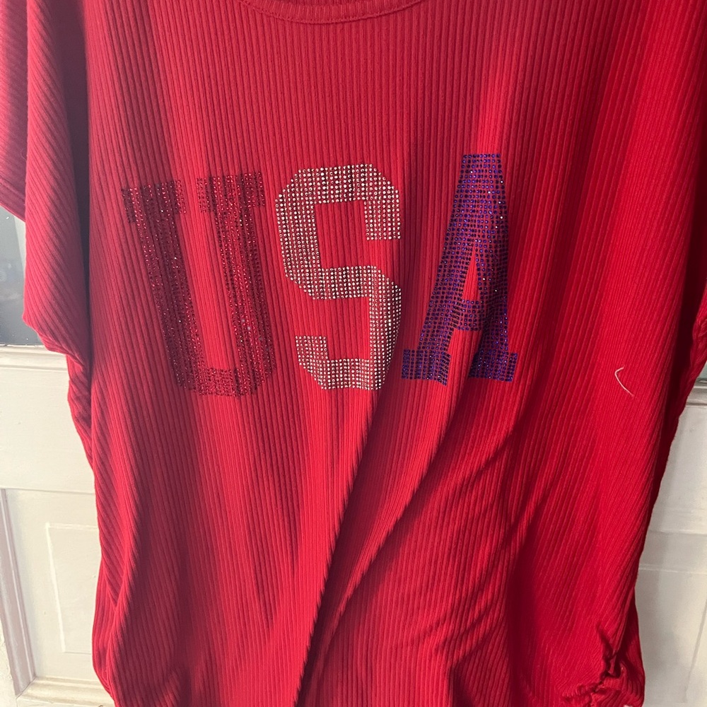 Red USA Graphic Men's Shirt